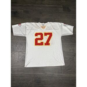 Vintage NFL Kansas City Chiefs Larry Johnson 27 Mens L Jersey White NFL Player